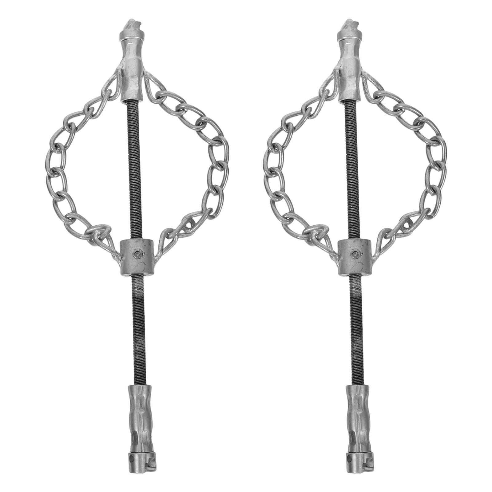 Drain Snake Flexible - 2Pcs Mainline Sewer Cleaner Chain Flexible