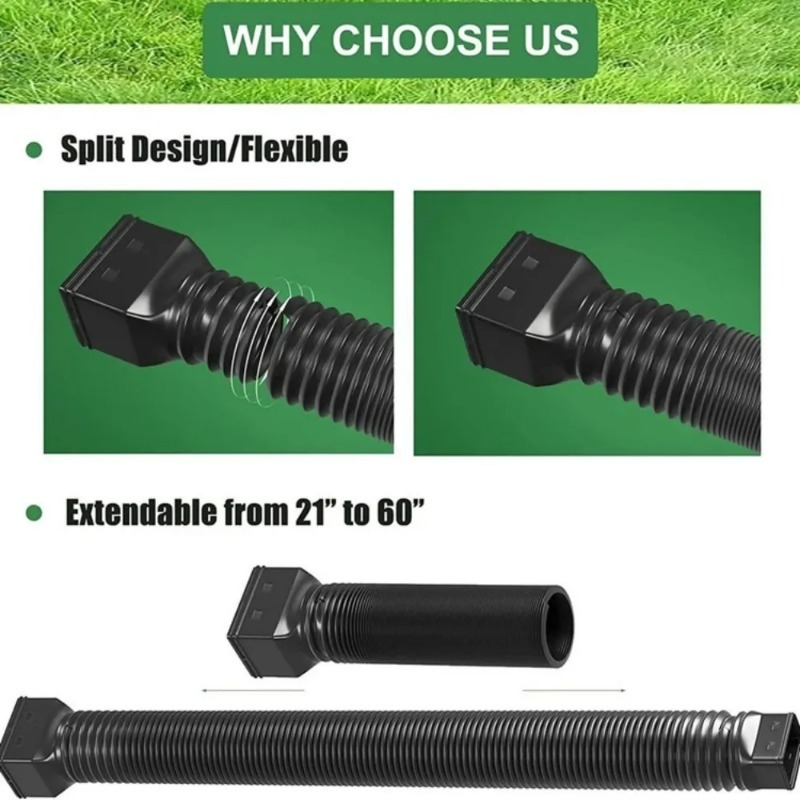 Flexible Retractable Downspout - Flexible Hose Braided recension och pris