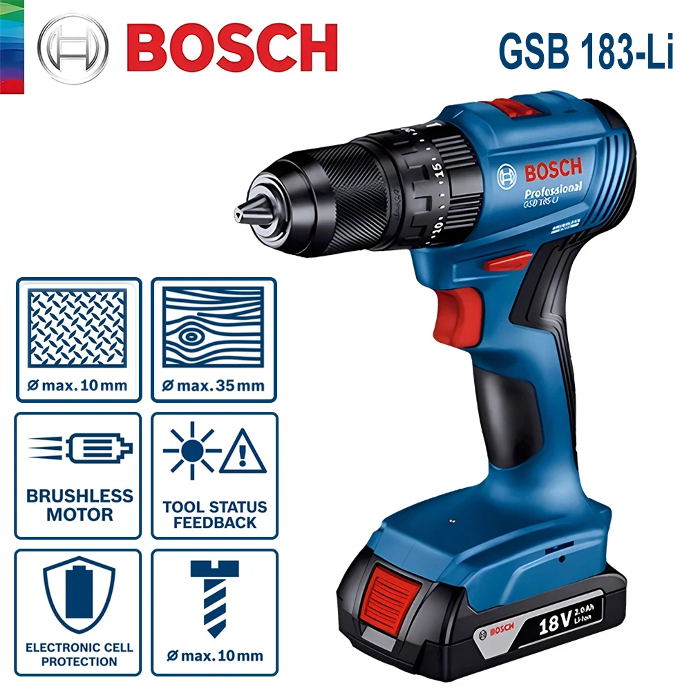 Bosch GSB 183-LI 18V Brushless - Bosch Drill Gsb 18V recension och pris