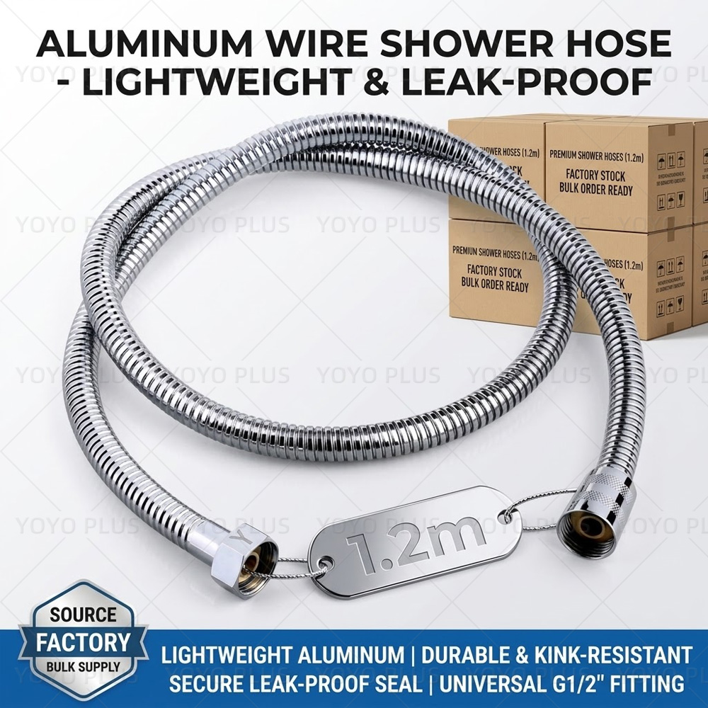 1.2M Aluminum Braided Shower H - Flexible Hose Braided recension och pris