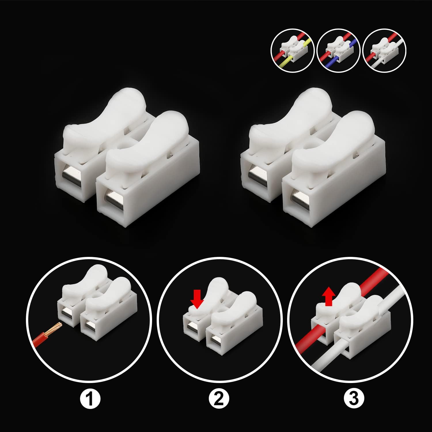 50pcs Push Quick Wire Cable CH - Push Fit Connector recension och pris