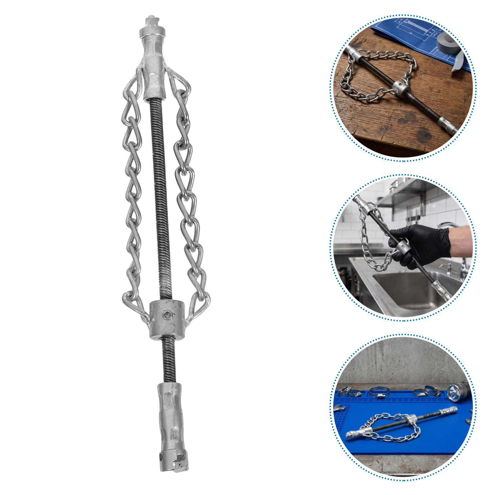 2Pcs Mainline Sewer Cleaner Ch - Drain Snake Flexible recension och pris